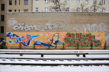 Graffiti Wall in Berlin - Photo by SchwarzerKater - Teck, Super, Line