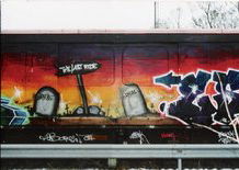 Graffiti Train in Berlin - Photo by SchwarzerKater - Pesd, Eshok, Train
