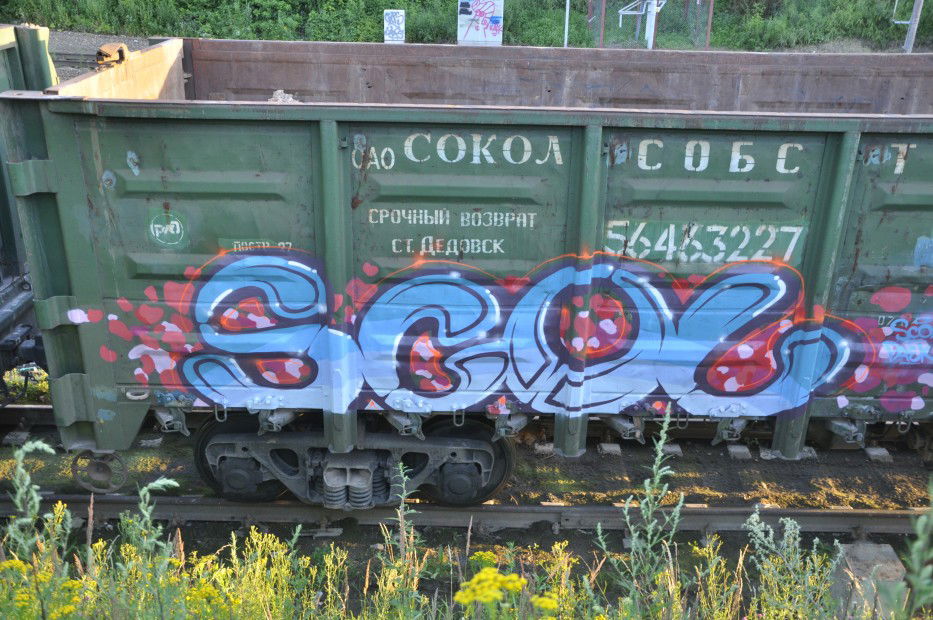 Graffiti Train in Moscow - Photo by Scol - zws, scol (2013)