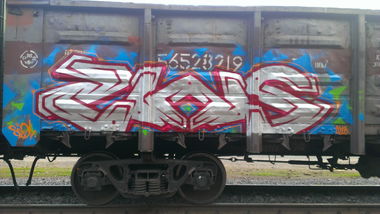 Graffiti Train - Photo by Scol