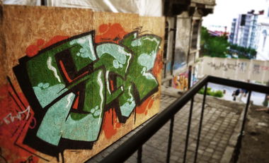 Graffiti Bombing - Photo by Screbel