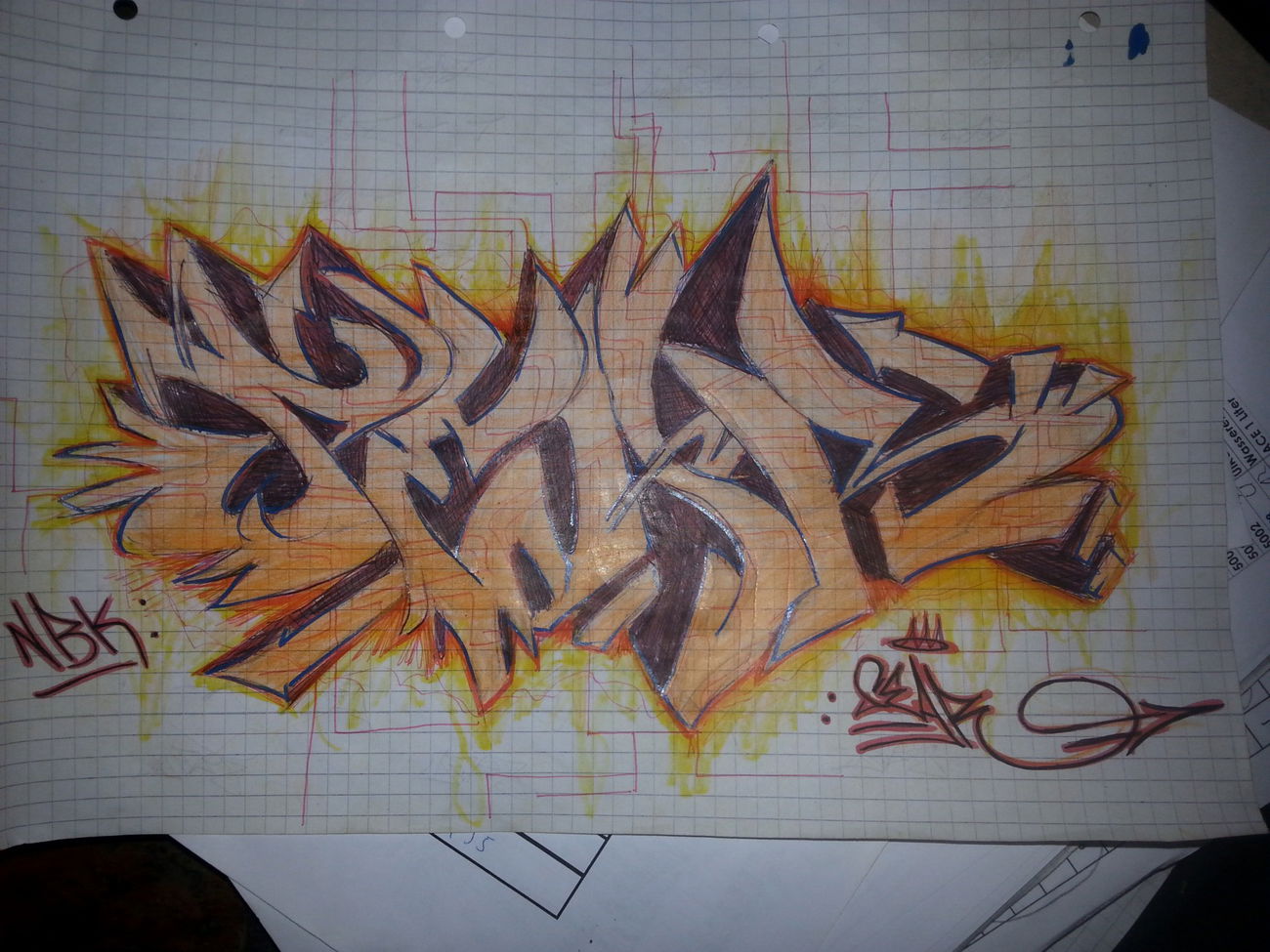 Graffiti Sketch - Photo by SeanZone - Nbk