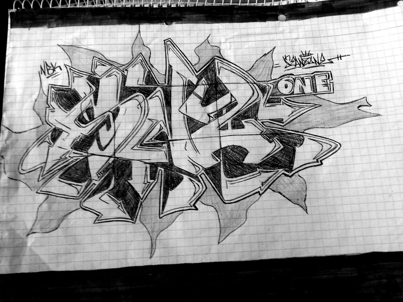 Graffiti Sketch - Photo by SeanZone - Seanz, one (2016)