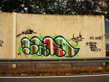 Graffiti Bombing in Karlsruhe - Photo by Searcher - serd7, serd, rockaz (2009)