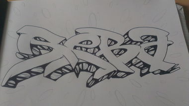Graffiti Sketch in Stuttgart - Photo by Seba_TRB - Seba, TRB, 71 (2013)