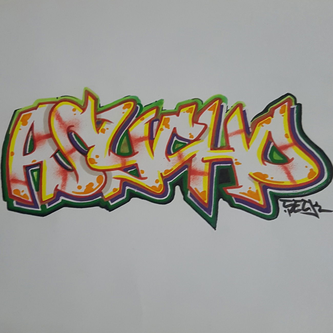 Graffiti Wall - Photo by Seck - seck, frik, psycho