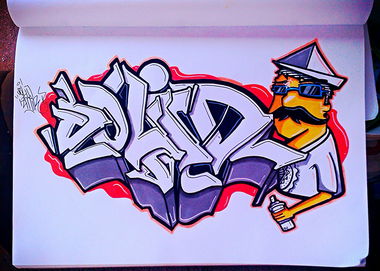 Graffiti Sketch in Karaburun - Photo by Sedonee - SOL?D (2014)