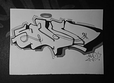 Graffiti Sketch in Turkey - Photo by Sedonee - solid