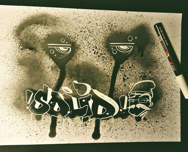 Graffiti Sketch in Yerkesik - Photo by Sedonee - SOL?D