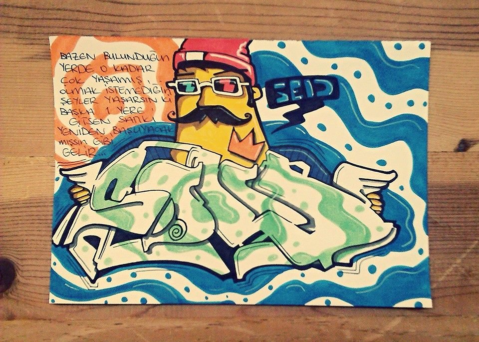 Graffiti Sketch in Kad?ovac?k - Photo by Sedonee - SOL?D?ZM?R