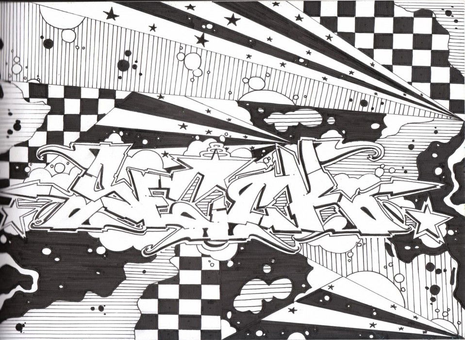 Graffiti Sketch in zagreb - Photo by Seick1 - seick, house, zagreb