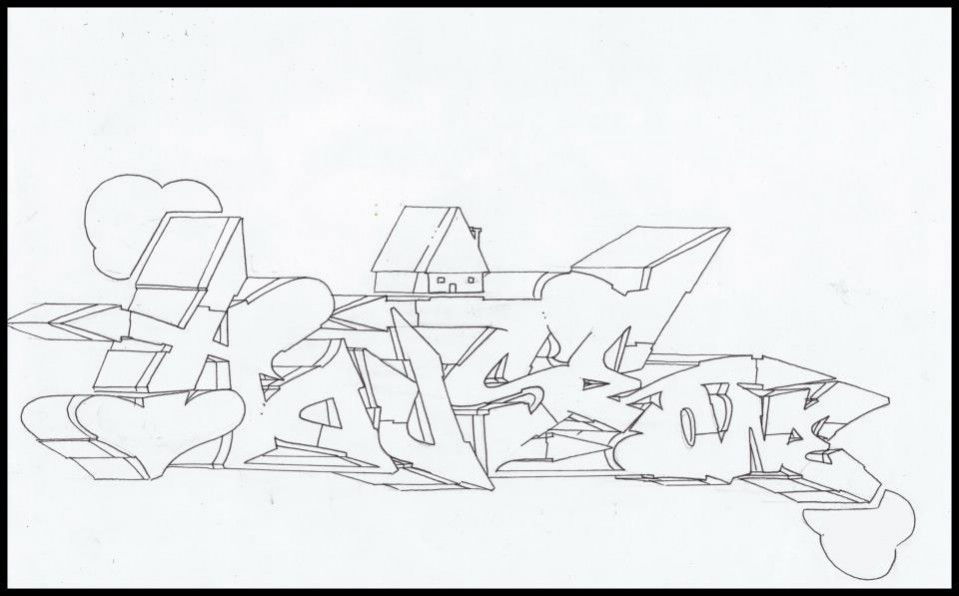 Graffiti Sketch in Zagreb - Photo by Seick1 - house, seick, zagreb