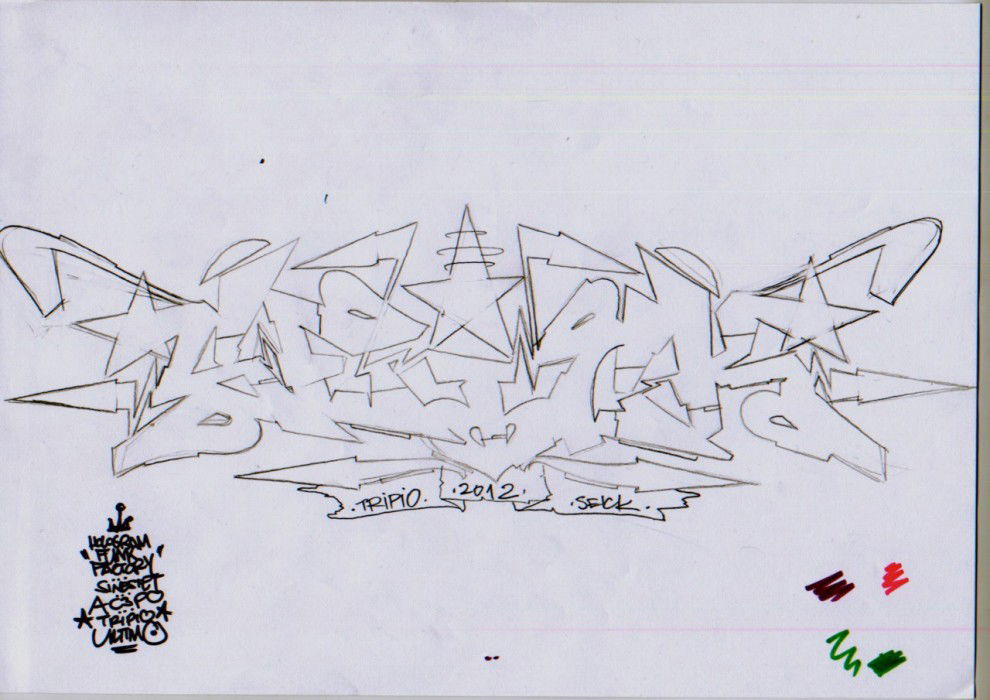Graffiti Sketch in Zagreb - Photo by Seick1 - Seick, house, Zagreb