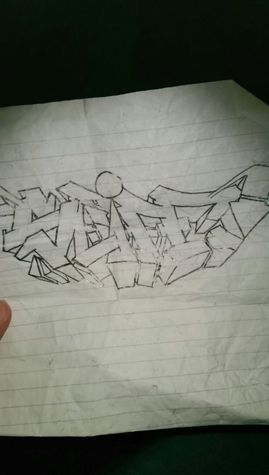 Graffiti Sketch - Photo by SeifeOne - Bored, at, School (2014)