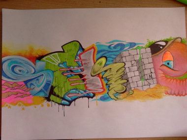 Graffiti Sketch - Photo by SekOneR - SEK, ONE