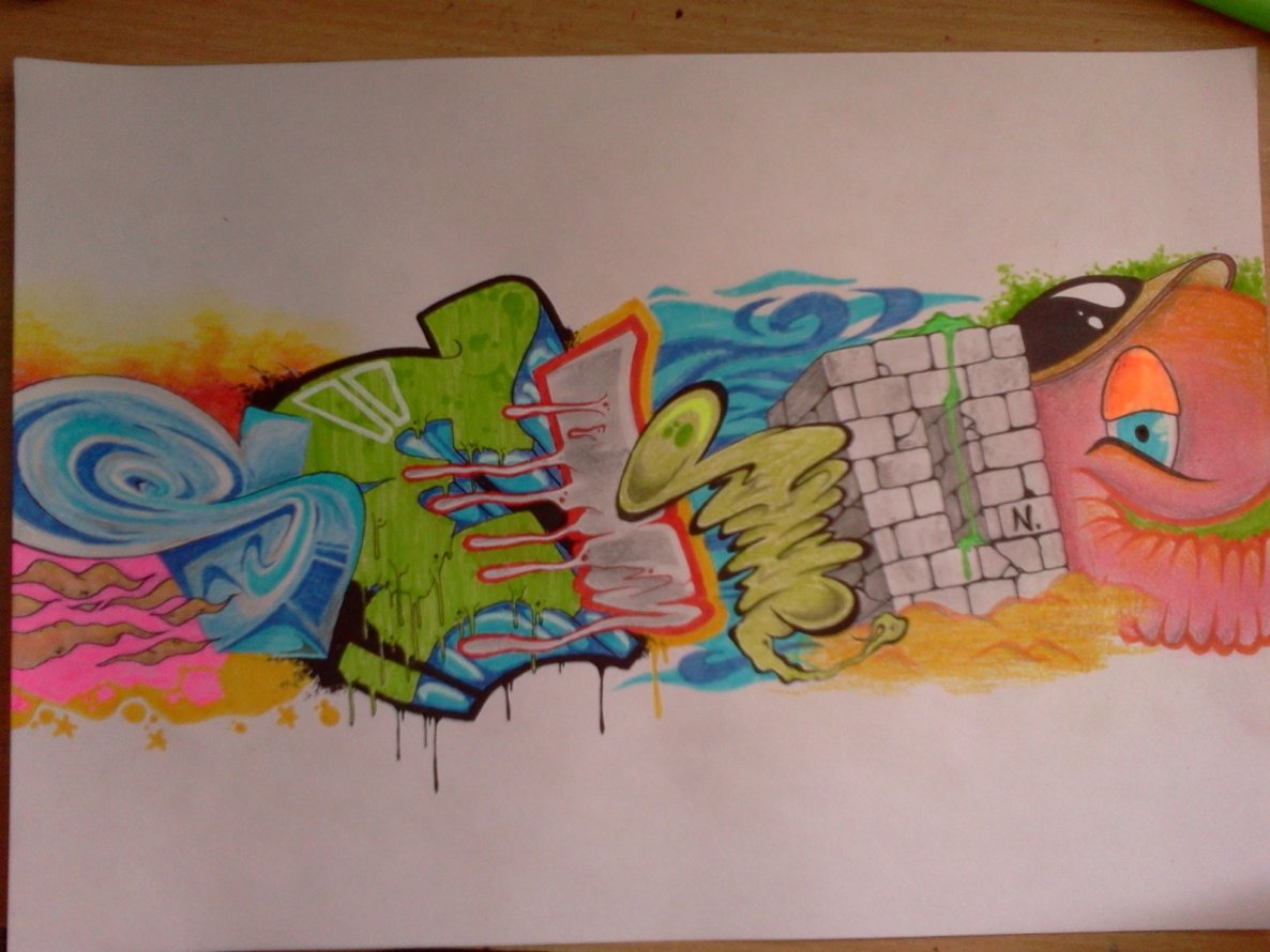 Graffiti Sketch - Photo by SekOneR - SEK, ONE
