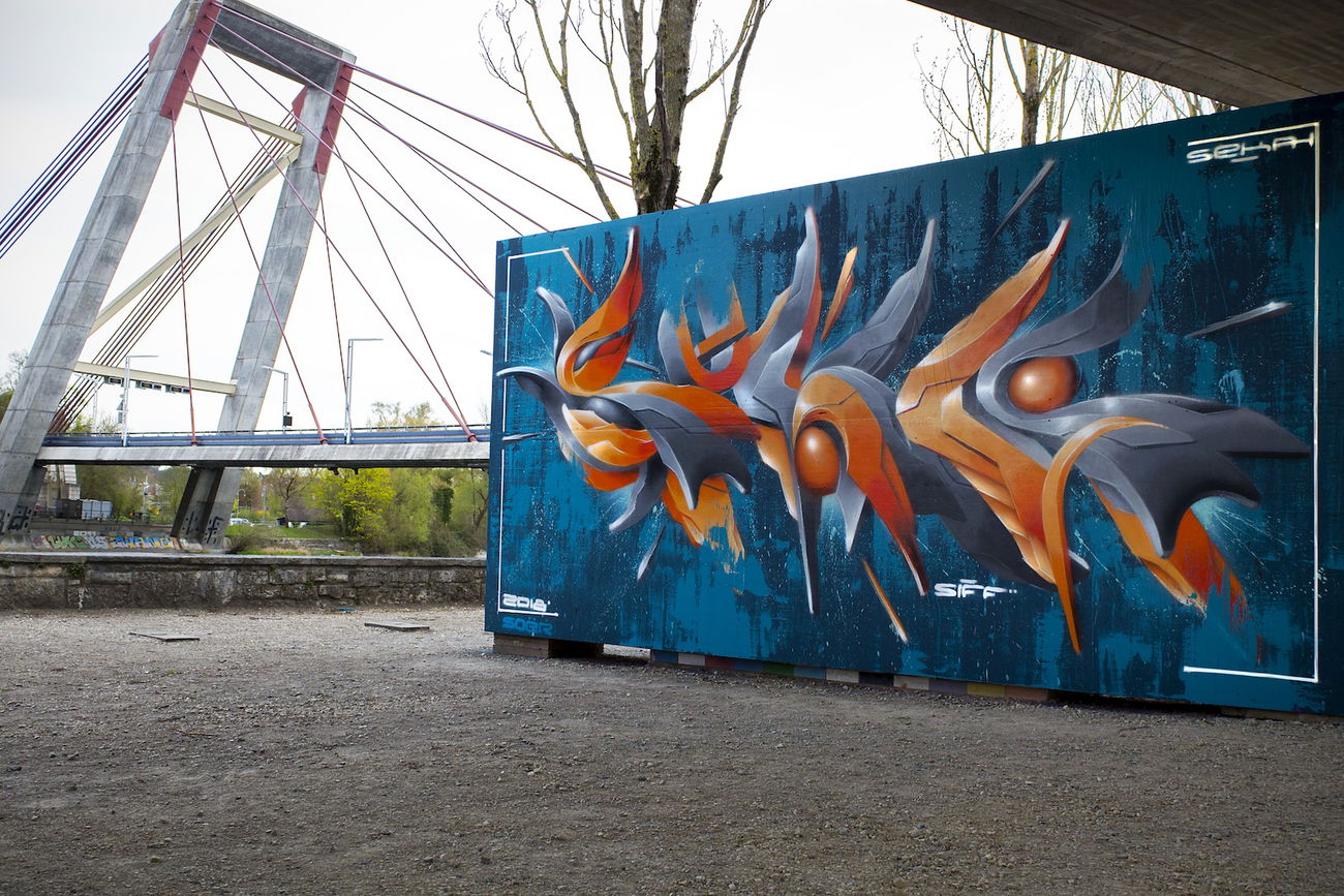 Graffiti Wall - Photo by Sekah - Sekah, Siff, Schaffhausen (2018)