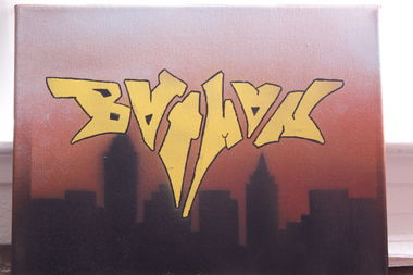 Graffiti Sketch - Photo by Selvetta - Canvas, Batman