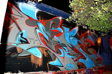 Graffiti Wall in Drapetsona - Photo by SemeTFC - seme, tfc, athens (2014)