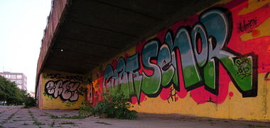Graffiti Bombing in Sofia - Photo by Senor - Goat, Senor, Lbc (2013)