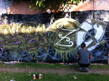 Graffiti Wall in Leipzig - Photo by Senze - Senze, Leipzig