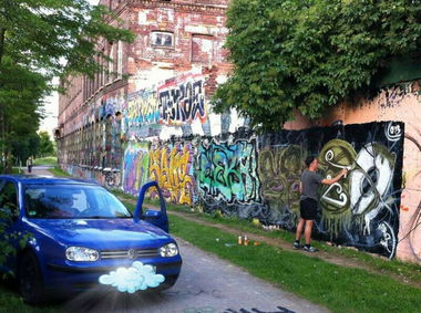 Graffiti Wall in Leipzig - Photo by Senze - Senze