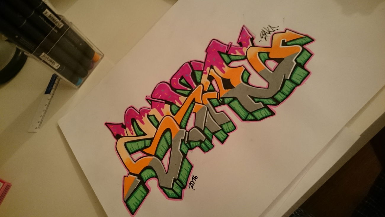 Graffiti Sketch - Photo by Seprone - sepr, Sake (2016)