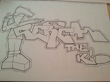 Graffiti Sketch - Photo by Sercan (2015)