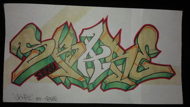 Graffiti Sketch - Photo by Sero - Sero, Skare, Battle (2014)