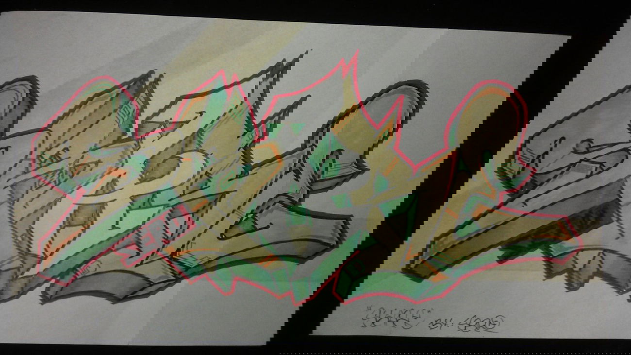 Graffiti Sketch - Photo by Sero - Sero, Skare, Battle (2014)