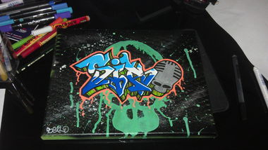Graffiti Sketch - Photo by Sero - Sero, Siro, Canvas (2014)