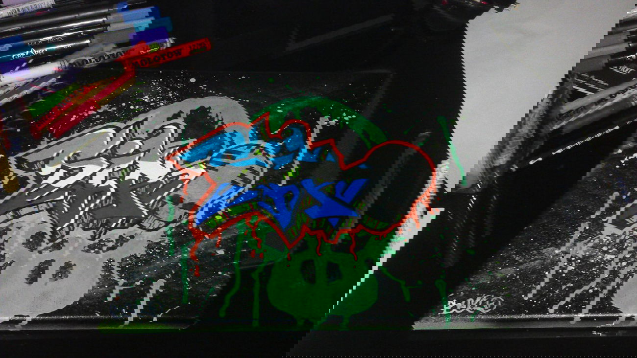 Graffiti Sketch - Photo by Sero - Sero, Siro, Canvas (2014)