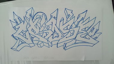 Graffiti Sketch - Photo by Sero - crose, battle, sero (2014)