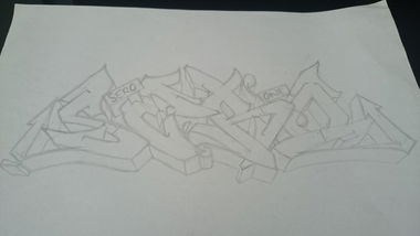 Graffiti Sketch - Photo by Sero - Sero (1991)