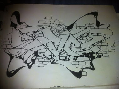 Graffiti Sketch - Photo by Sert (2013)