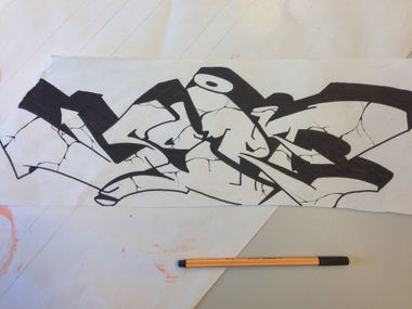 Graffiti Sketch - Photo by Sert (2014)