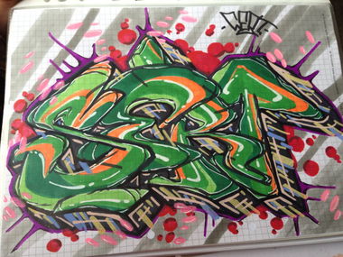 Graffiti Sketch - Photo by Sert (2014)