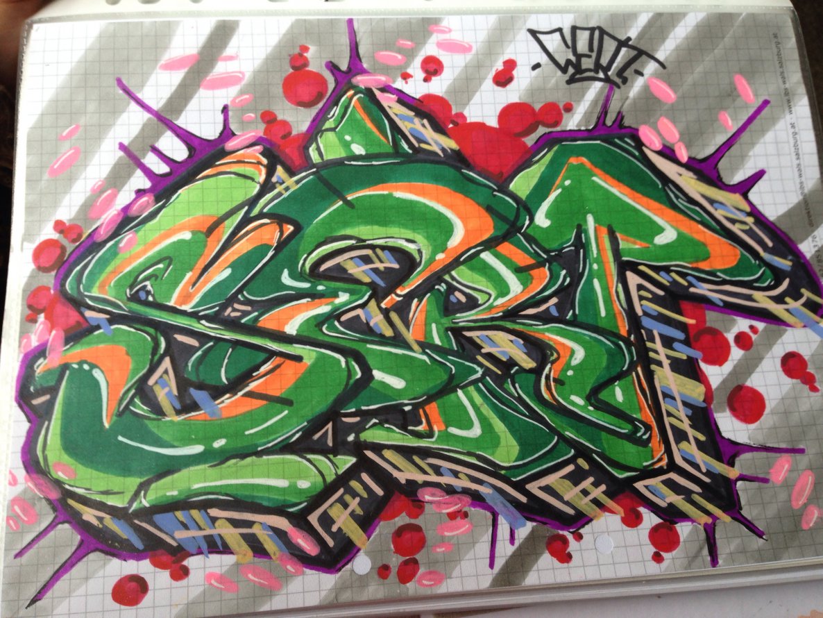 Graffiti Sketch - Photo by Sert (2014)