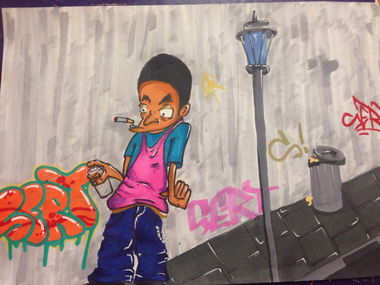 Graffiti Sketch - Photo by Sert (2014)