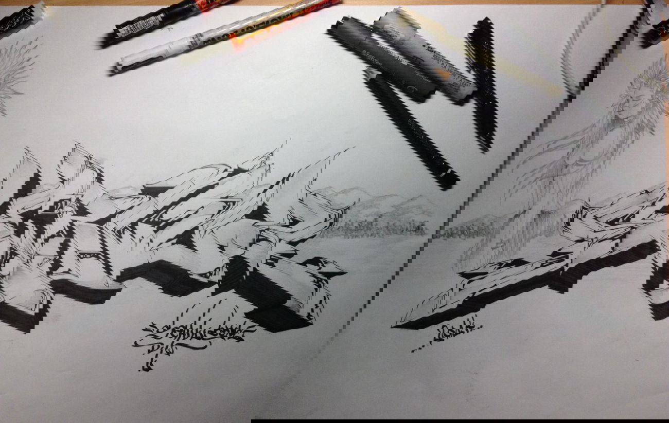 Graffiti Sketch - Photo by ServusOne (2014)