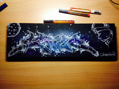 Graffiti Artwork - Photo by ServusOne - servus, galaxy (2014)