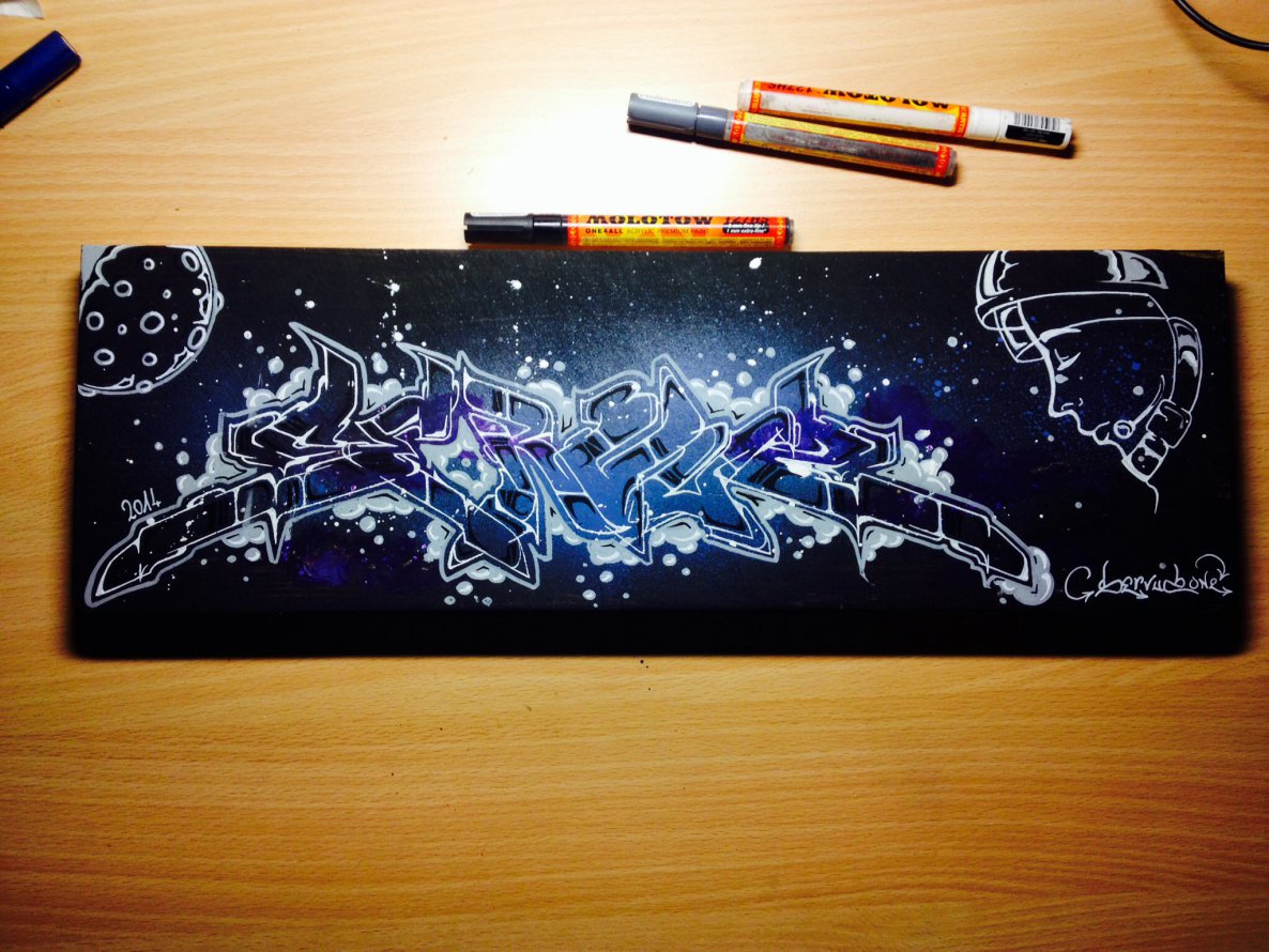 Graffiti Artwork - Photo by ServusOne - servus, galaxy (2014)