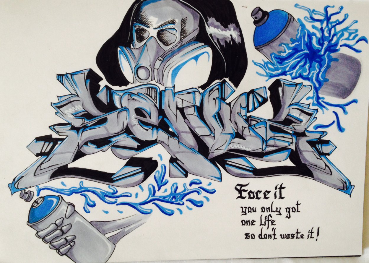 Graffiti Sketch - Photo by ServusOne - servus, one, fear (2014)