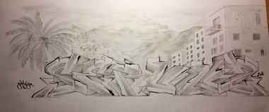 Graffiti Sketch - Photo by ServusOne (2014)