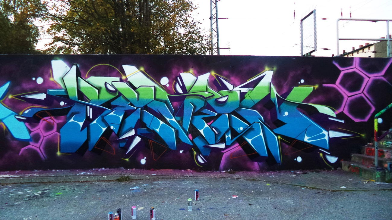 Graffiti Wall - Photo by SevenSeagal - seven, wkm, hamburg (2014)