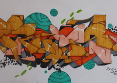 Graffiti Sketch in HAMBURG - Photo by SevenSeagal - seven, wkm, hamburg (2015)