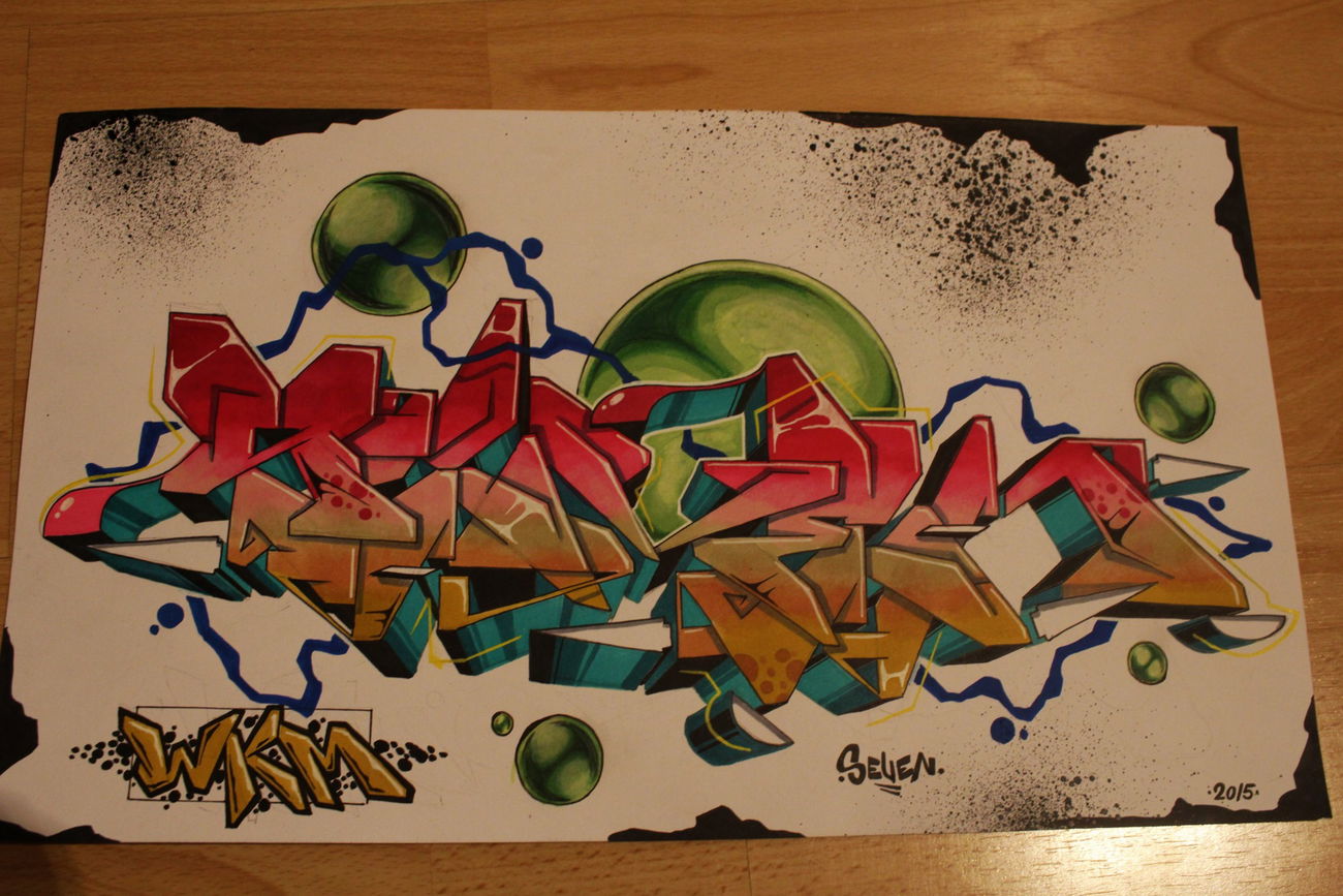 Graffiti Sketch - Photo by SevenSeagal - seven, wkm, hamburg (2015)
