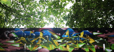 Graffiti Wall in Hamburg - Photo by SevenSeagal - seven, wkm (2015)