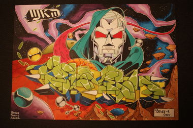 Graffiti Sketch in Hamburg - Photo by SevenSeagal - seven, wkm (2015)