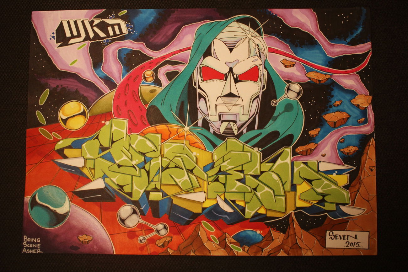 Graffiti Sketch in Hamburg - Photo by SevenSeagal - seven, wkm (2015)